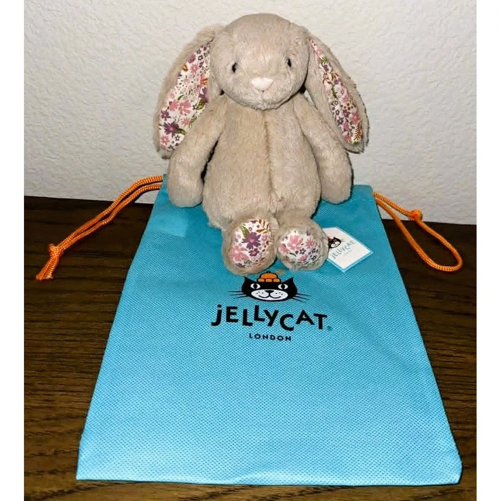 Jellycat Blossom Beige Bunny Petal Plush Small 7.1